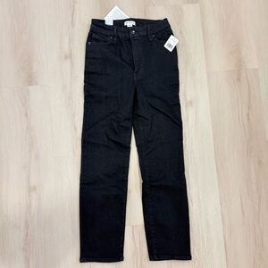 NWT Good American Always Fits Good Classic Jeans Black Stretchy Size 6-12 Medium